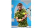 LONDON, ENGLAND - JUNE 07:  Ryan Harrison of the United States in action during a qualifying match ahead of the AEGON Championships at Queens Club on June 7, 2014 in London, England.  (Photo by Jan Kruger/Getty Images)